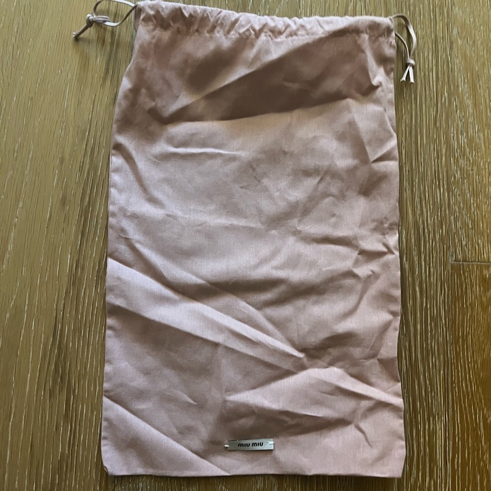 Two authentic Miu Miu dustbag for shoes. Barely Used. - Picture 7 of 8